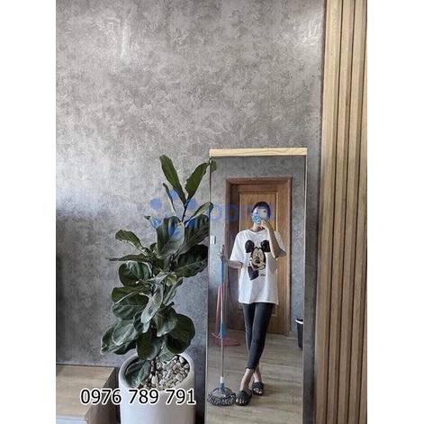 Giấy dán tường❤️FREESHIP❤️ giấy dán tường xi măng dài 10 mét rộng 45cm- giấy 3D bê tông có sẵn keo
