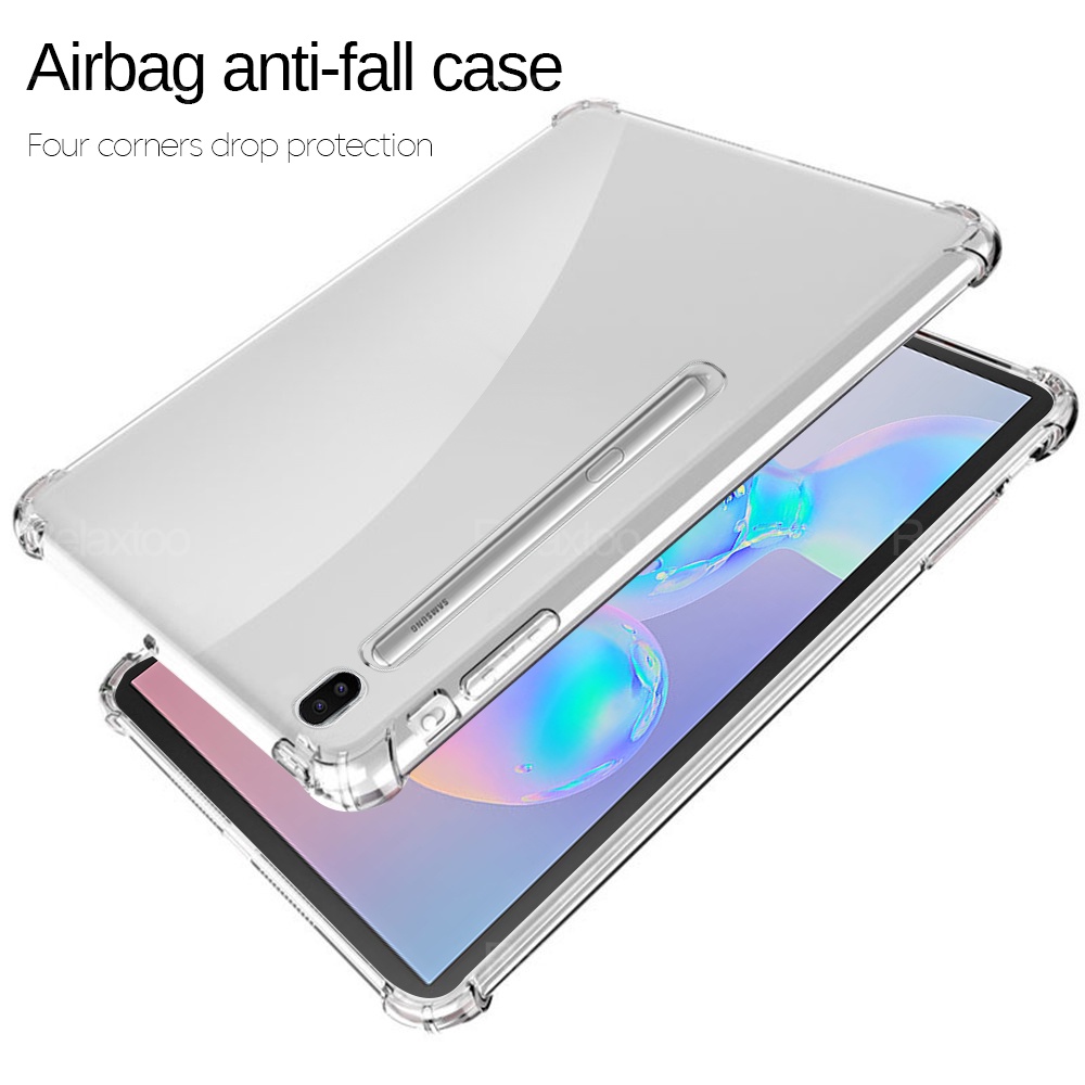 Ốp máy tính bảng silicon trong suốt chống sốc cho Samsung Galaxy Tab S7 Plus T970 T976B S 7 FE T730 T736B S7plus S7fe