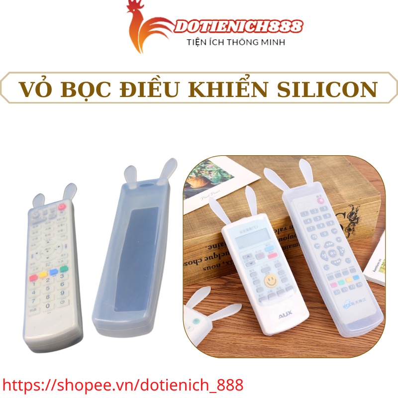 Cặp vỏ bọc điều khiển tai thỏ bằng silicon mềm dẻo