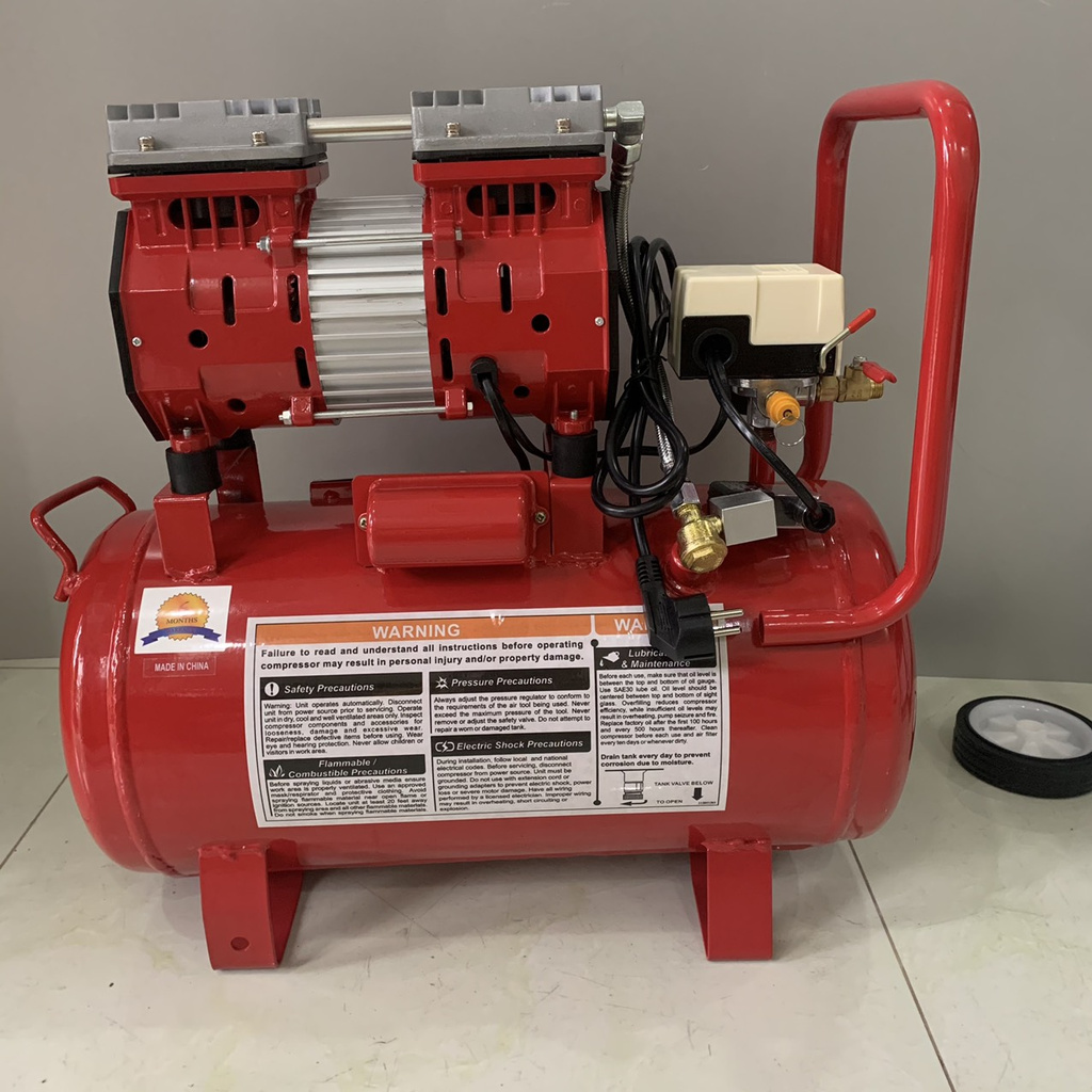 MÁY BƠM HƠI KO DẦU 30 LÍT 850W PANDA-TẶNG KÈM SÚNG XỊT BỤI VÀ DÂY XOẮN 6 M -BẢO HÀNH  6 THÁNG