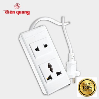Ổ cắm Điện Quang ĐQ 001A-02 (2 lỗ) .