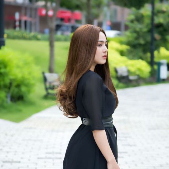 Tóc giả nguyên đầu 2 mái xoăn tự nhiên  FREESHIP tóc nguyên đầu 1574 - tặng kem lưới