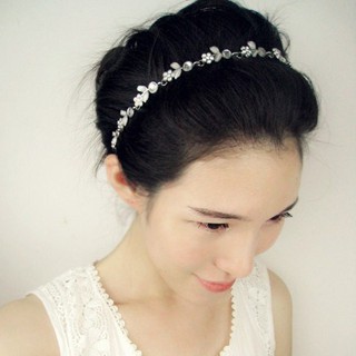 Bờm dây đính đá họa tiết hoa lá