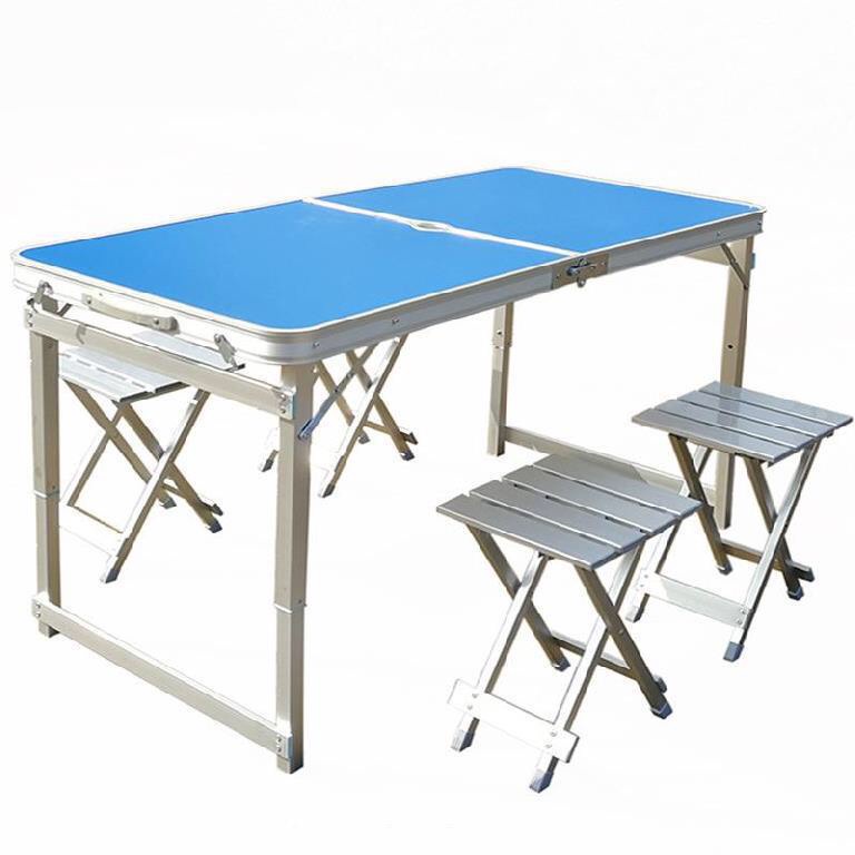 [CHÍNH HÃNG] Bộ bàn ghế gấp gọn khung nhôm cao cấp- Bộ 1 bàn 4 ghế - Dã ngoại picnic siêu tiện dụng - MS008 | BigBuy360 - bigbuy360.vn