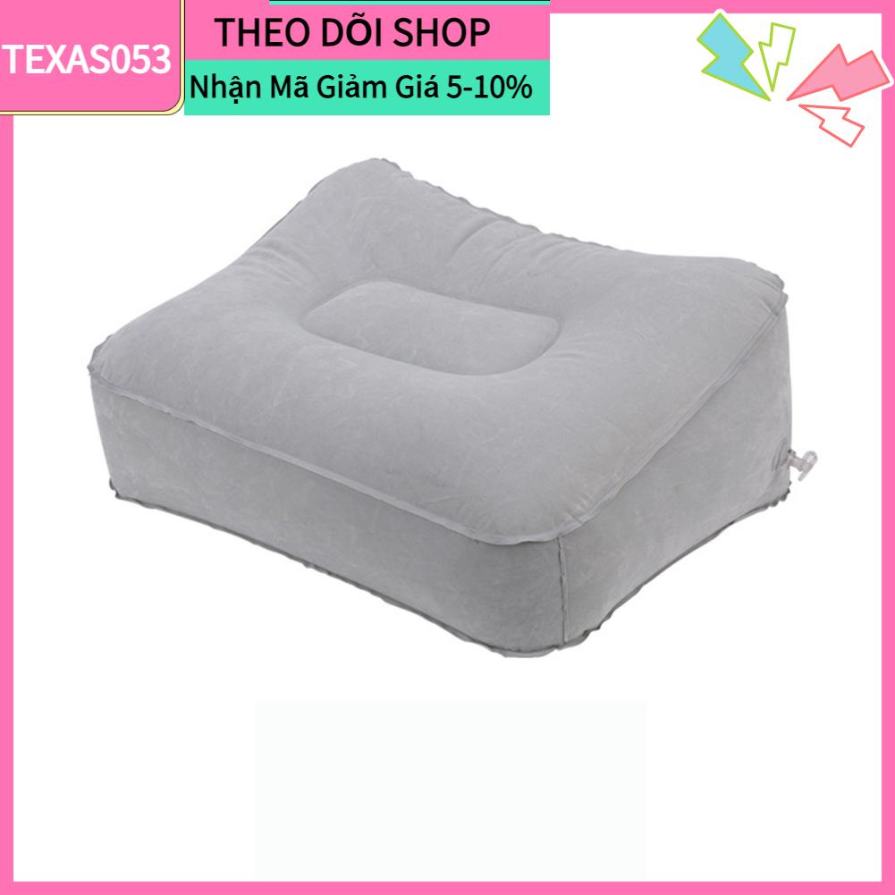 Hàng HOT Gối kê chân du lịch Chiều cao thổi phồng nhanh đầu gối cho trẻ em người lớn【Texas053】