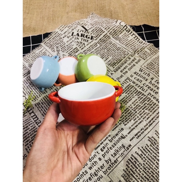 Hũ caramen, hũ ăn dặm có quai tiện dụng- Gốm sứ Bát Tràng