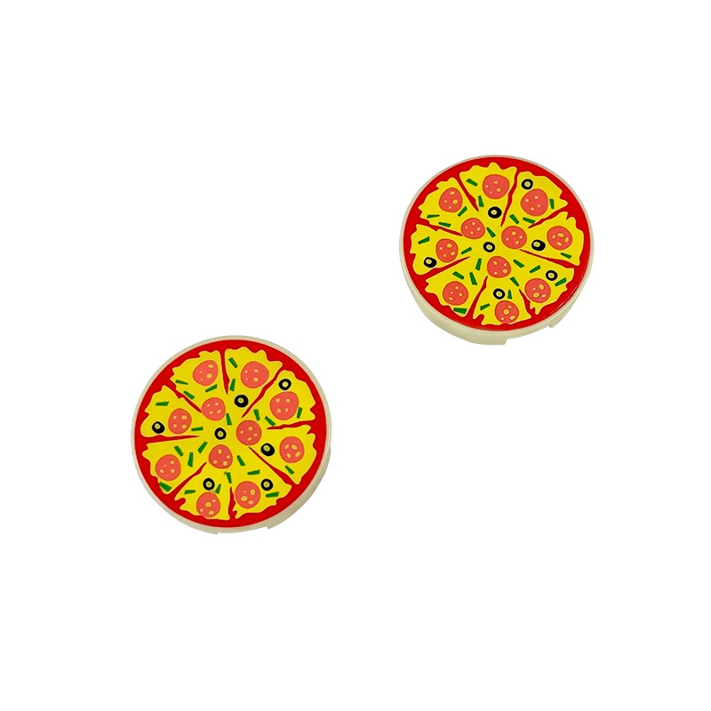 Bộ 20 Mô Hình Thức Ăn / Trái Cây / Pizza Bằng Nhựa Kích Thước 2x2 Độc Đáo Trang Trí Nhà Cửa DIY