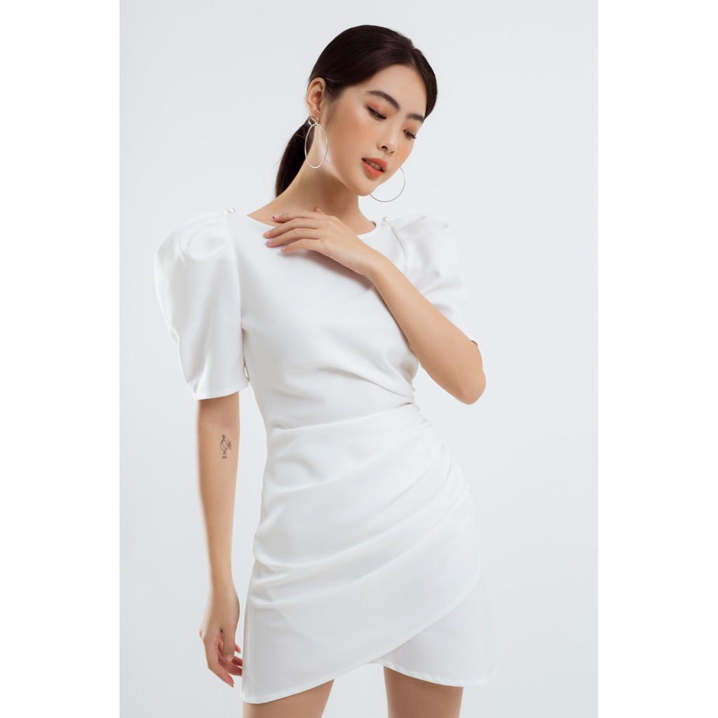 ĐẦM CỔ TRÒN NHÚN EO EDINI - D1232
