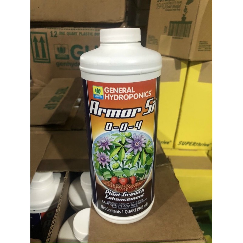 Phân bón hữu cơ bổ sung Silic General Organics Armor Si 0-0-4 Chai 946ml