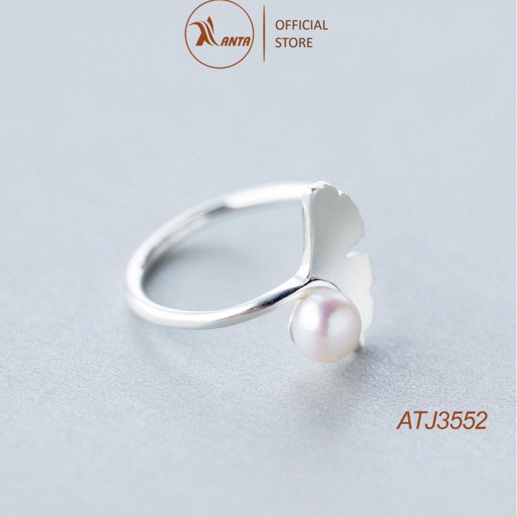 Nhẫn mở tùy chỉnh thiết kế hình lá đính ngọc thời trang ANTA Jewelry - ATJ3552