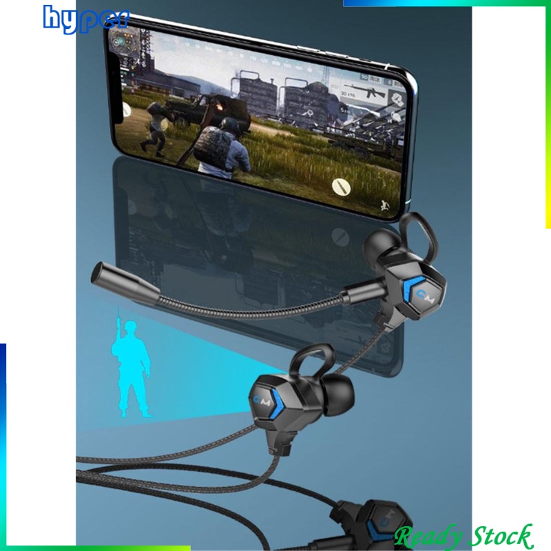 E-Sport Wired In-Ear Gaming Earphone with Adjustable Mic for Xbox, Laptop,