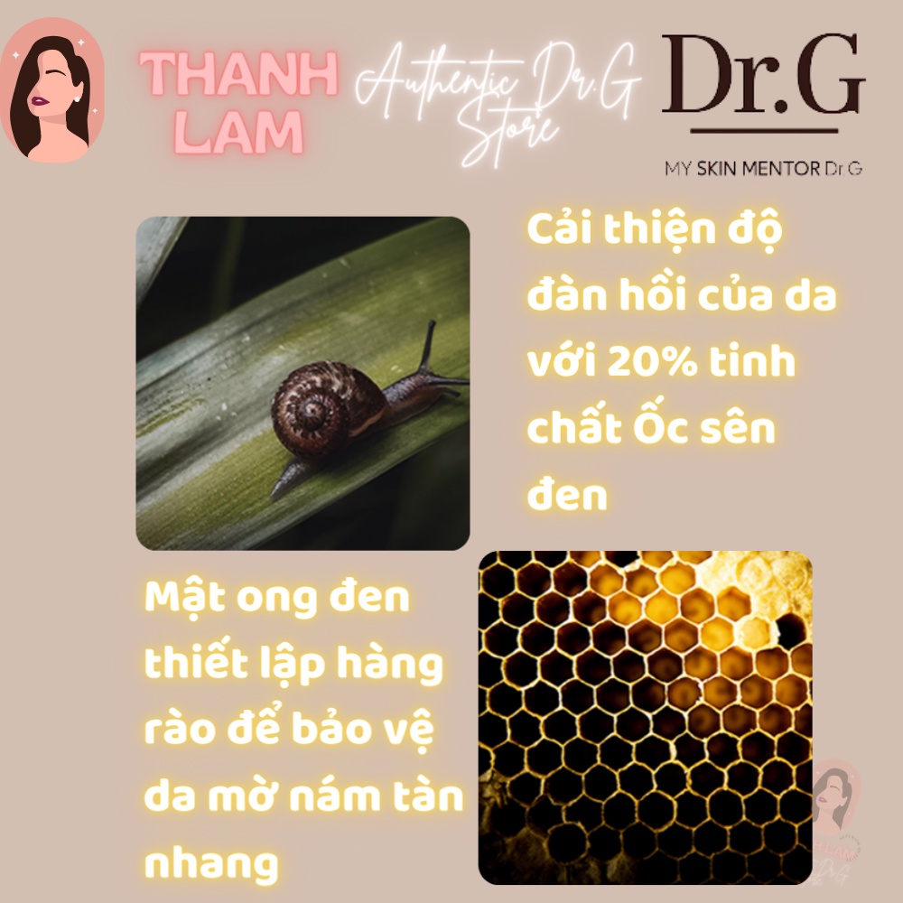 Kem dưỡng da ốc sên đen Dr.g dưỡng trắng ngăn ngừa lão hoá Royal Black Sail Hàn Quốc 50ml