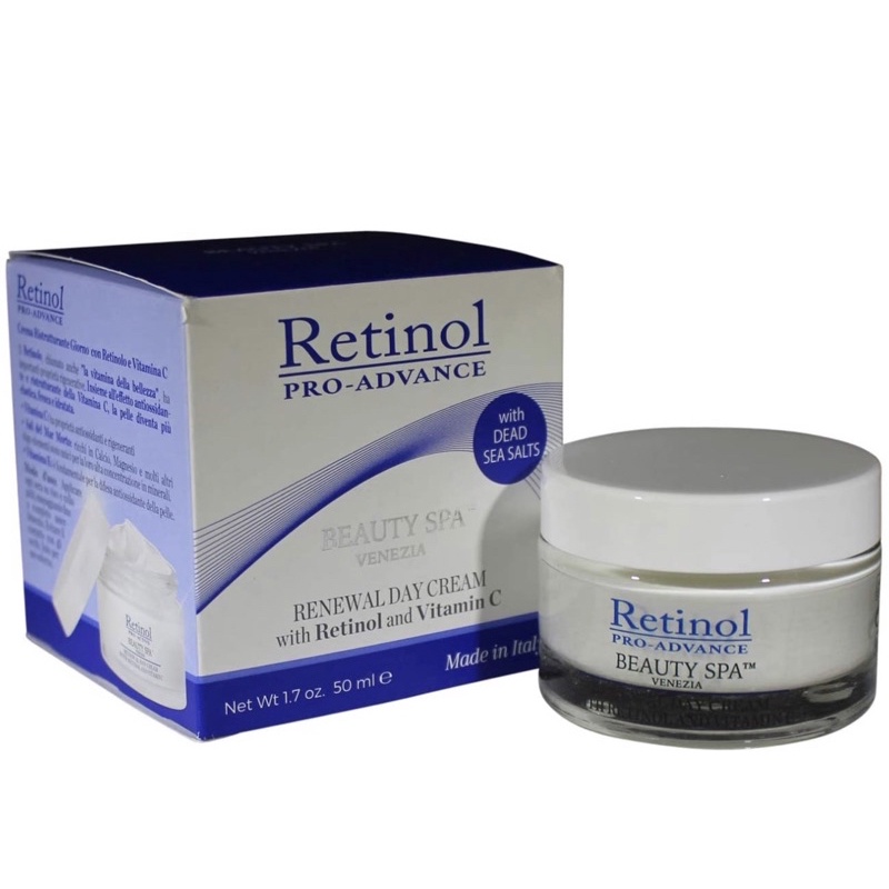 Kem dưỡng ngày chứa muối biển Chết Retinol Pro Advanced Beauty SPA Renewal Day Cream with Retinol 50ml