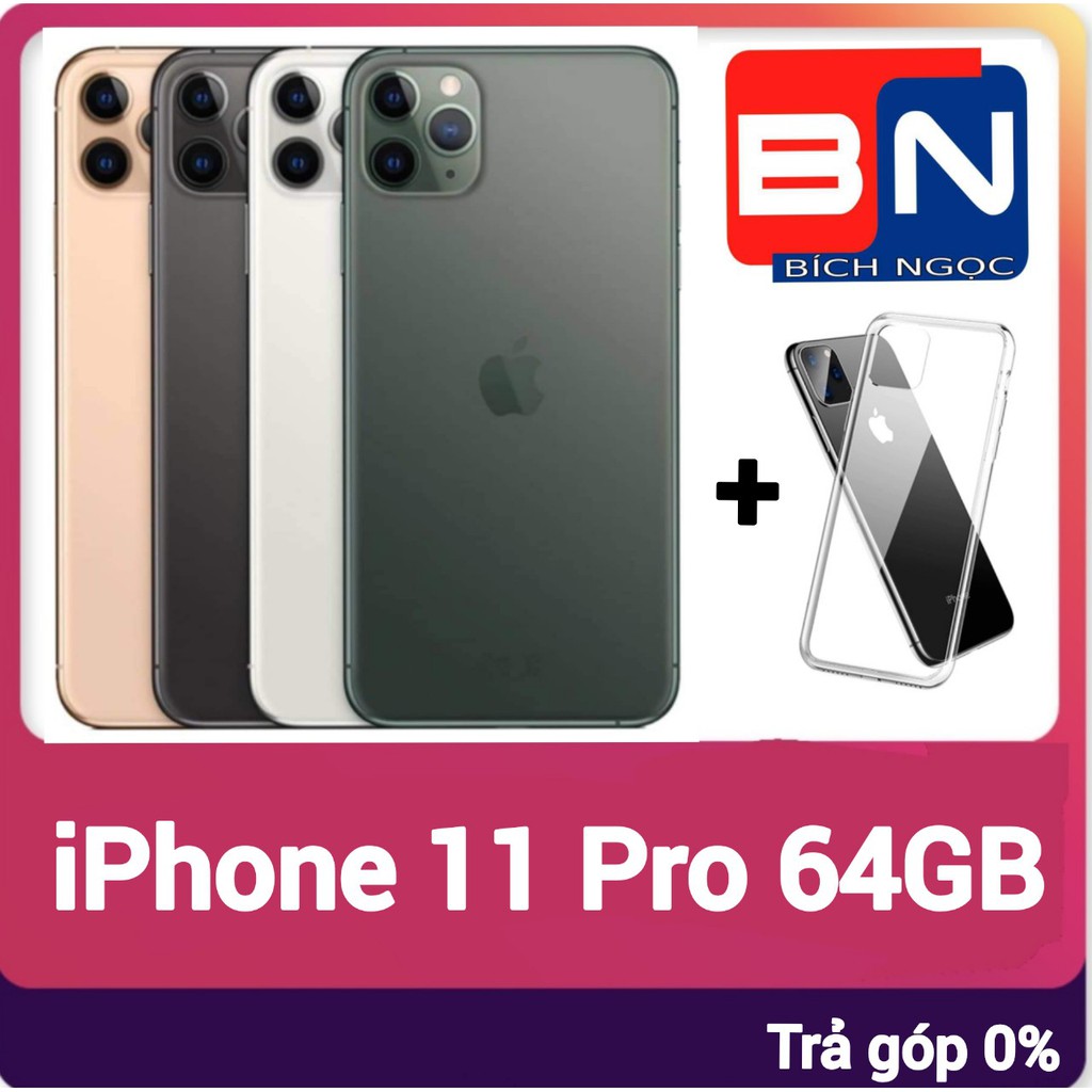 Combo Điện thoại Apple iPhone 11 Pro 64GB + ốp lưng bảo vệ - Hàng mới 100% chưa kích hoạt | BigBuy360 - bigbuy360.vn