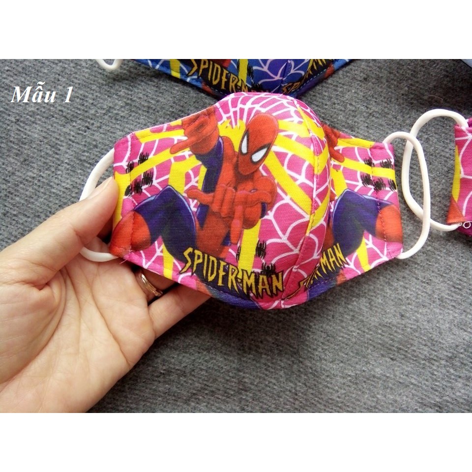 Khẩu trang Siêu nhân người nhện cho bé trai - hàng đẹp 3 lớp, | BigBuy360 - bigbuy360.vn