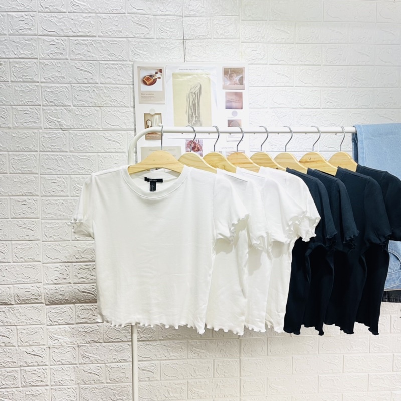 Aó thun nữ tay ngắn chất gân cotton vnxkf21