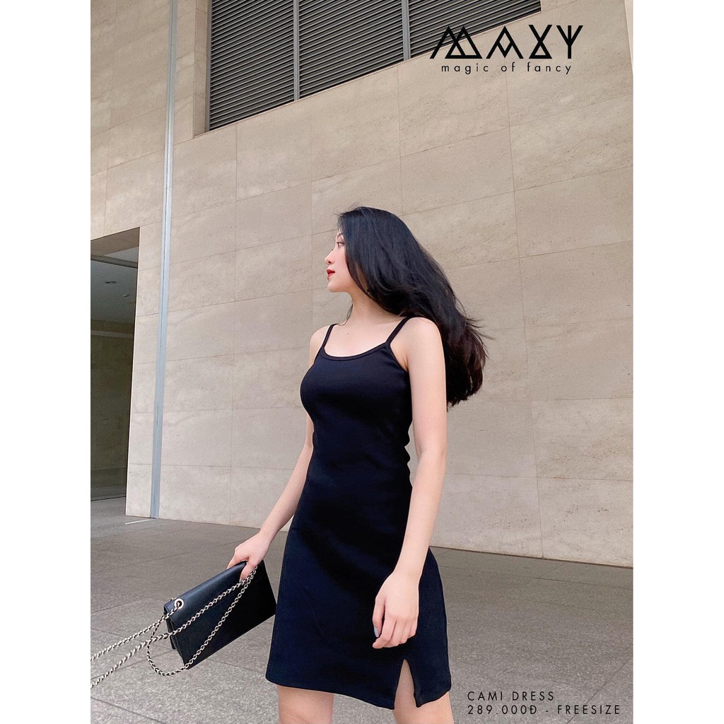 [Mã SKAMA06 giảm 8% tối đa 50K đơn 250K] Đầm body hai dây thun gân co dãn cami bodycon dress Maxy Workshop | BigBuy360 - bigbuy360.vn