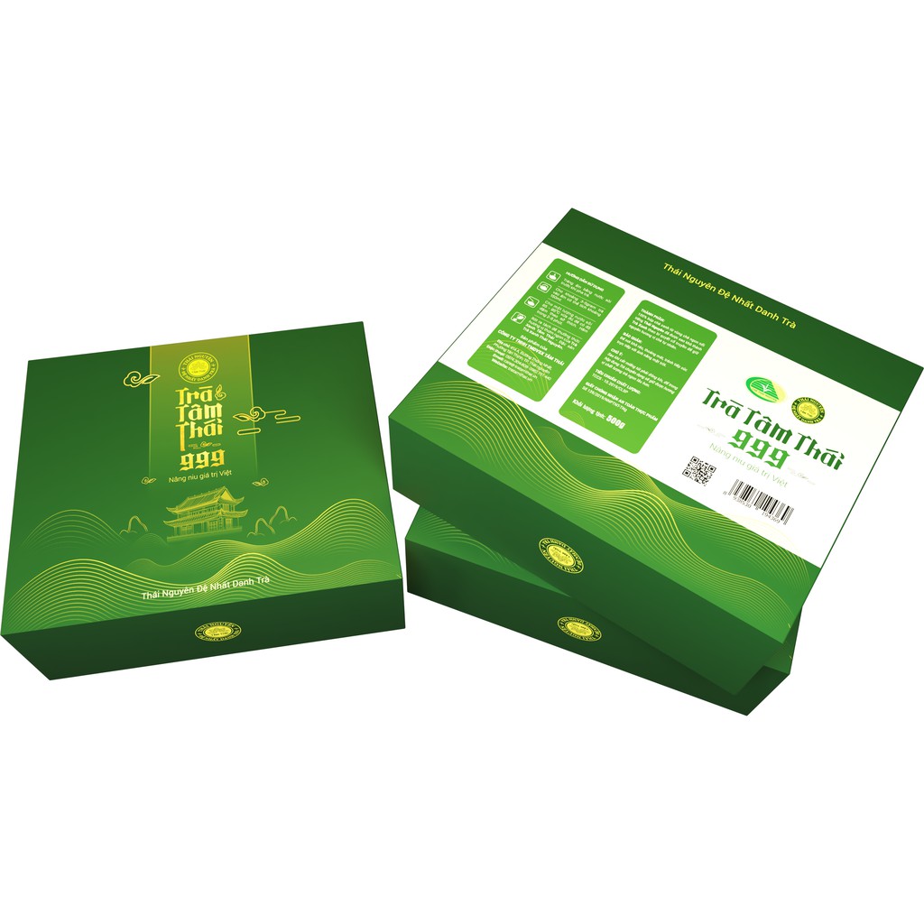 Trà Đinh Cao Cấp 600g( 6 gói 100g) Trà Thái Nguyên Trà Tâm Thái 999 Trà Đinh Tân Cương Cao Cấp 600g