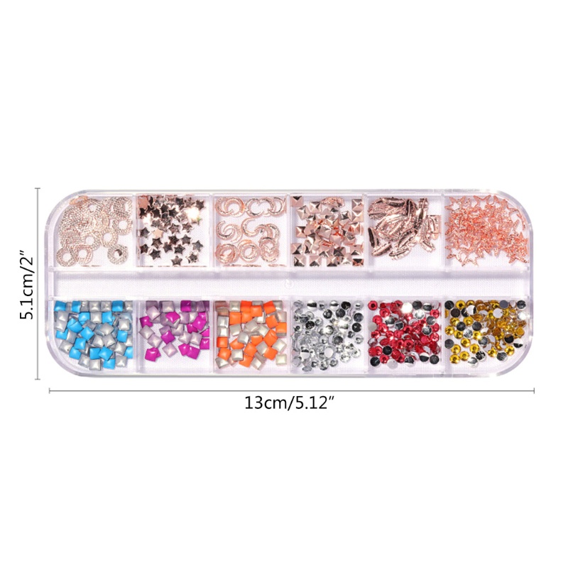 Hộp Vỏ Sò Trang Trí Móng Tay Nghệ Thuật YOUYO