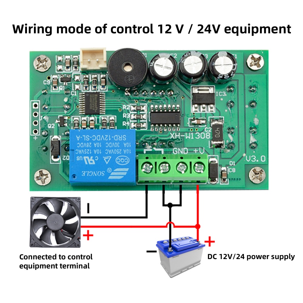 DIYMORE Bộ điều nhiệt XH-W1308 kỹ thuật số AC 220V