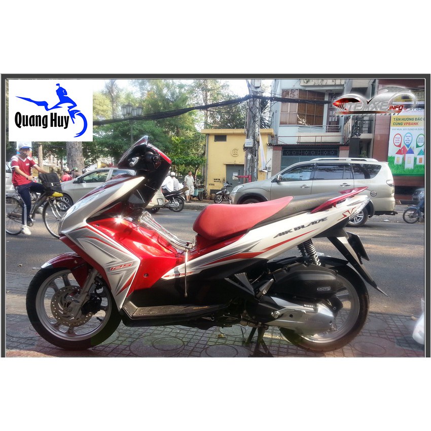 Tem trùm air blade ♦FREESHIP♦ đỏ trắng đời 2013-2014-2015, độ team trùm ab dán phủ dàn áo xe trắng đỏ rẻ đẹp