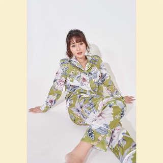 Đồ ngủ Pyjamas tay dài quần dài Oriental - Midnight Sleepwear