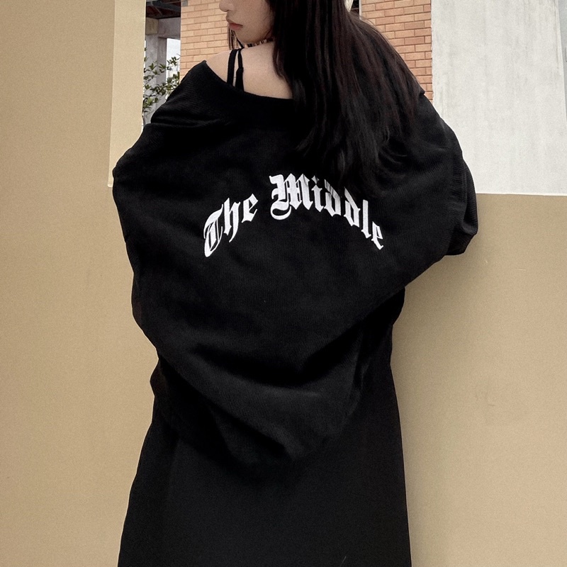 Áo khoác BOMBER THEMIDDLE (chất nhung tăm, 2 lớp)