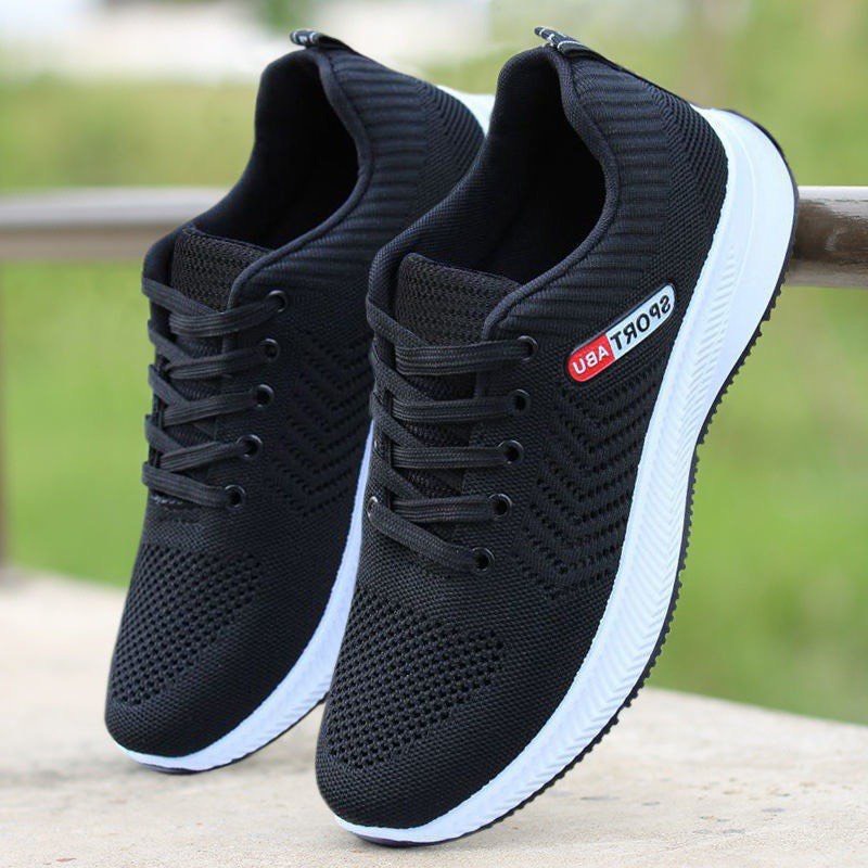 Giày nam sneaker thể thao Sport Abu đế trơn siêu thoáng khí