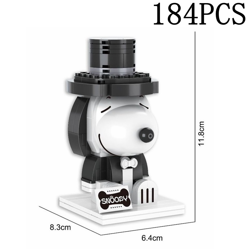 Đồ chơi lắp ráp SLUBAN mô hình chú chó snoopy cho bé