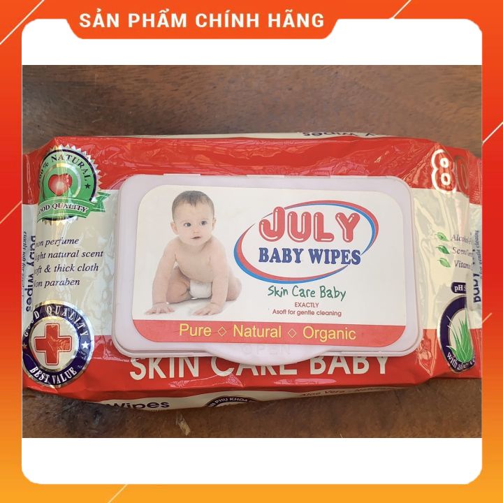 [tận gốc ] khăn giấy ướt đa năng papa 100 tờ-baby  100 tờ -july 80 tờ khăn dày dai  đung cho em bé và nguoif lớn  giá rẻ