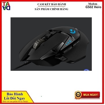 Chuột chơi game Logitech G502 Hero Gaming Black - Hàng chính hãng - Bảo hành 1 đổi 1