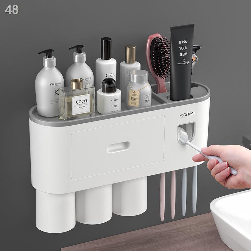 IGiá để bàn chải đánh răng, cốc đựng nước súc miệng, bồn cầu treo tường, kem răng tường không lỗ, và bộ xi lanh