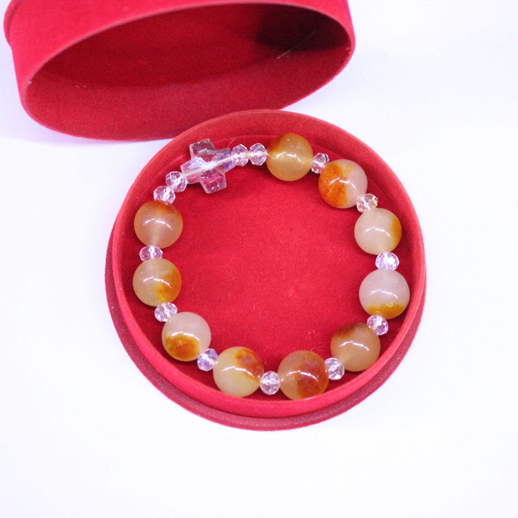 Vòng Tay Chuỗi Lòng Thương Xót Đá 12Ly