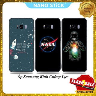 Ốp lưng samsung galaxy S8, S8 Plus, Ốp samsung kính cường lực in theo yêu cầu, NANOSTICK_ 0312