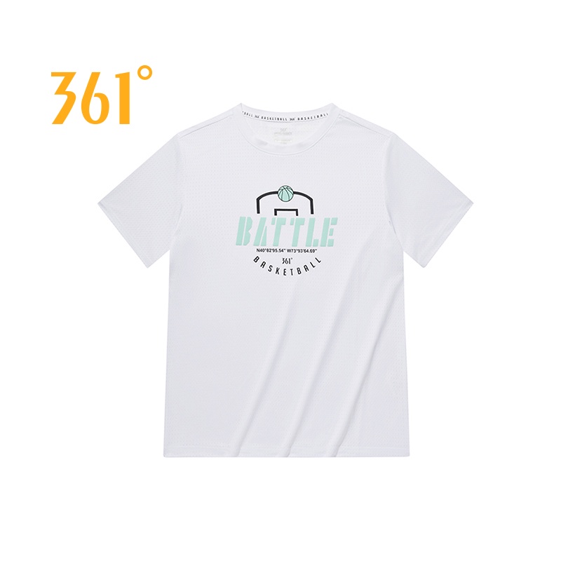 361 Degrees Áo Thun Thể Thao Tay Ngắn Thoáng Khí Cho Nam 552221113