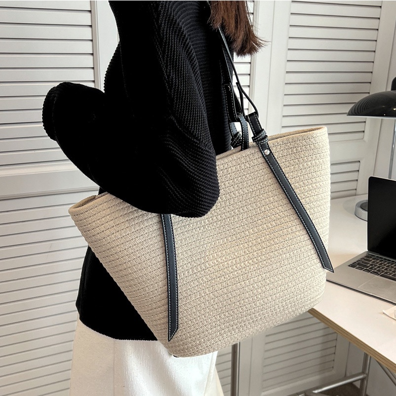 Túi đeo chéo JASMIN NOIR đan cói thiết kế đơn giản thời trang cao cấp cho nữ