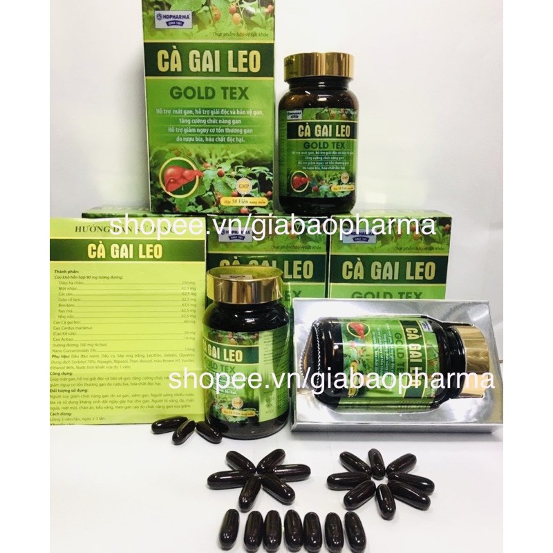 Viên uống giải độc gan Cà Gai Leo làm mát gan, bảo vệ gan,hỗ trợ hạ men gan | BigBuy360 - bigbuy360.vn