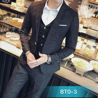 (Tặng quà) Bộ vest nam cao cấp
