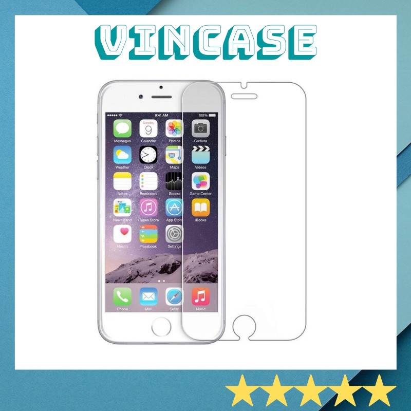 Kính cường lực iphone  2.5D hàng loại 1 6/6s/6plus/6s plus/7/8/7plus/8plus/x/xs/xsmax/11/11promax - Vincase