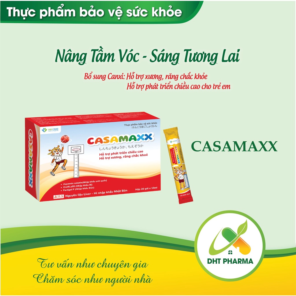 Bổ sung calci cho bé Casamaxx - hộp 20 gói x 10ml