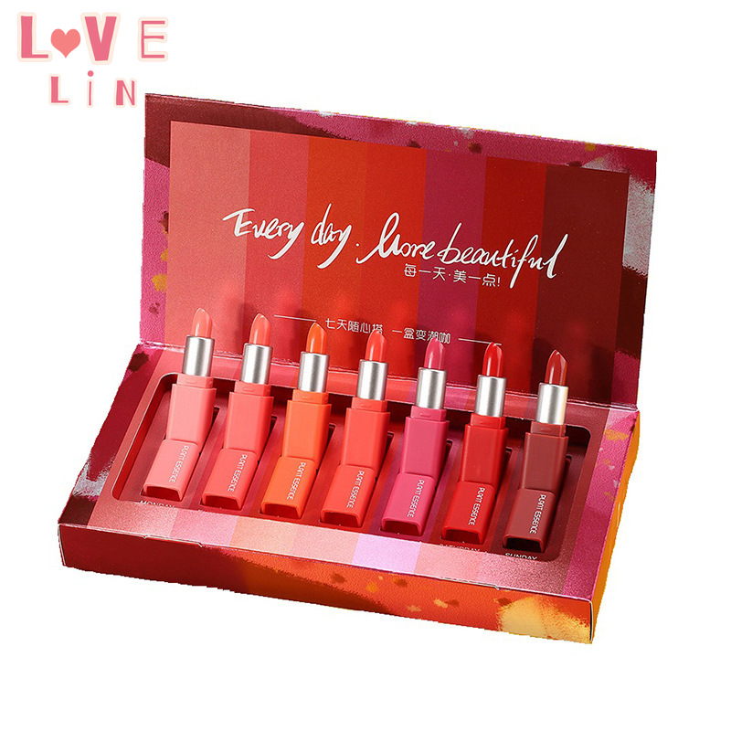 [Hàng mới về] Set 7 son môi mini lâu trôi dùng làm quà tặng Valentine | BigBuy360 - bigbuy360.vn