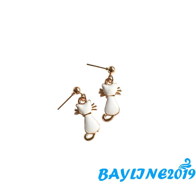 Đôi hoa tai hợp kim mạ vàng/ bạc thiết kế thời trang