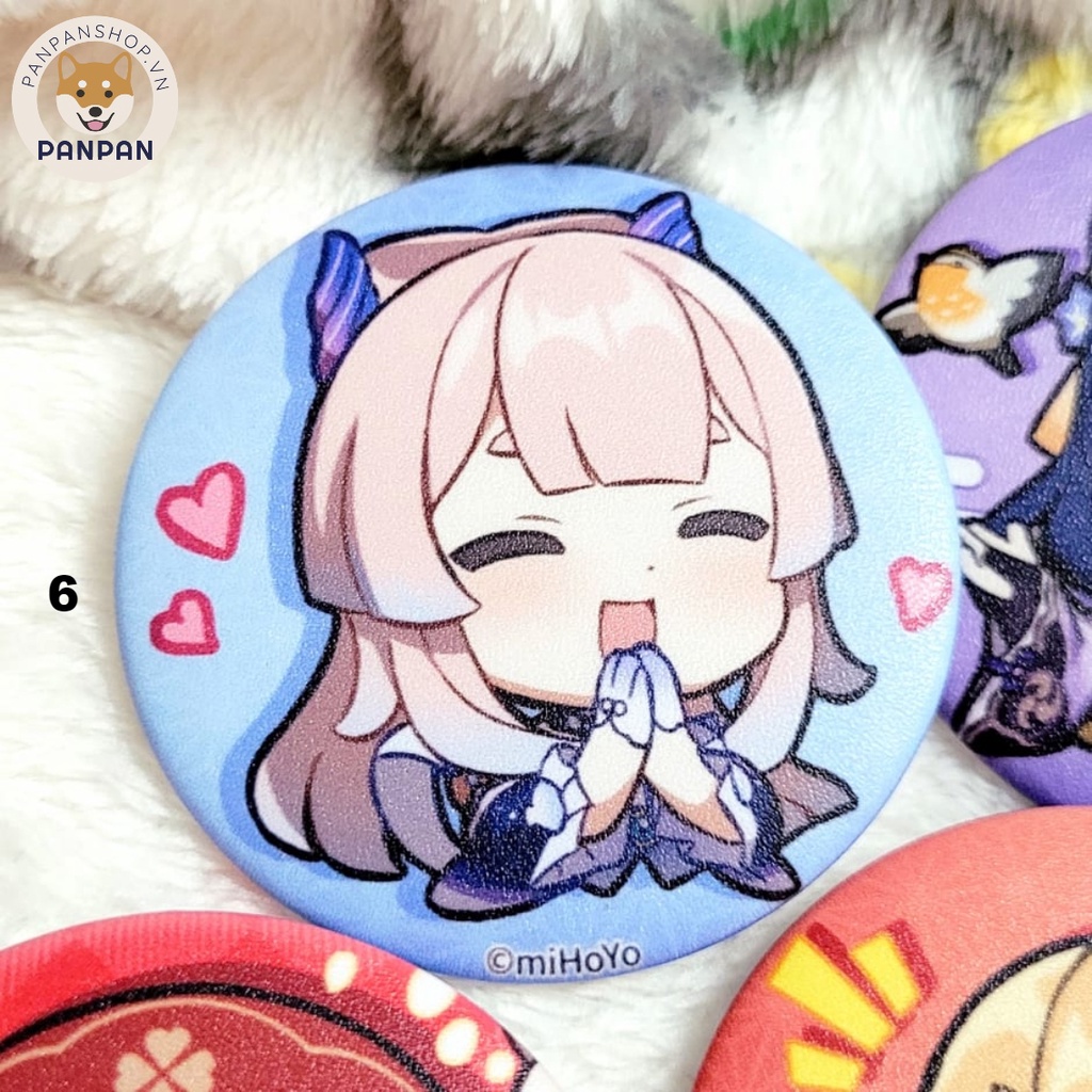 Huy Hiệu Genshin Impact Chibi 2