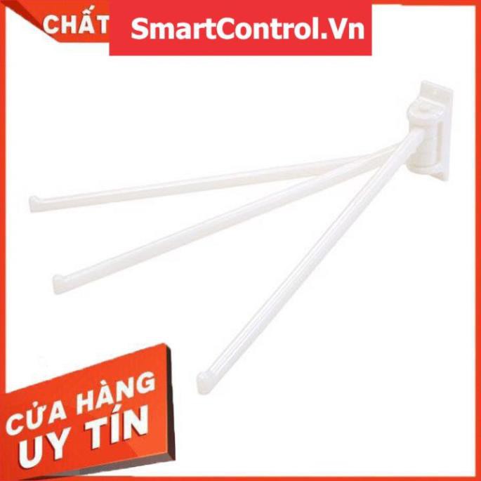 Cây treo khăn nhà tắm tiện lợi màu trắng Yamada⚡𝗙𝗥𝗘𝗘 𝗦𝗛𝗜𝗣 ⚡Thiết kế dày dặn, sang trọng, gồm 3 thanh giúp tiết k