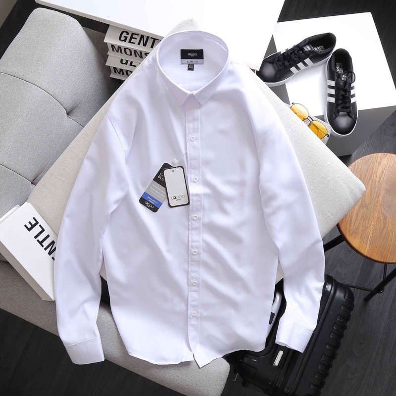 Áo sơ mi nam g2000 tay dài trơn ,from slim fit (0205)