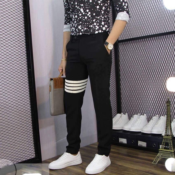 Quần Vải Nam Xanh Than Dáng Slim Fit Vải Đẹp Không Xù Lông Không Bai Gião Co Giãn Nhẹ
