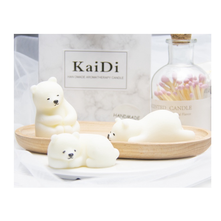 Khuôn Silicon Gấu Bắc Cực Làm Nến, Bánh, Thủ Công Handmade