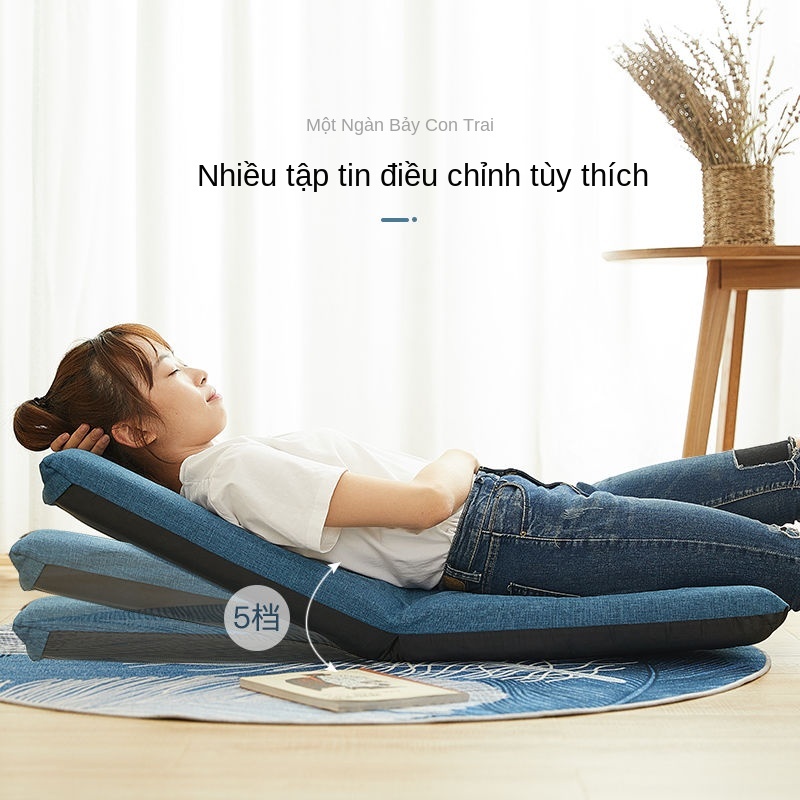 Ghế sofa lười tatami Ghế gấp kiểu Nhật giường ngủ tập thể gấp lại ghế không chân không chân cửa sổ lồi nhỏ ghế tựa thấp