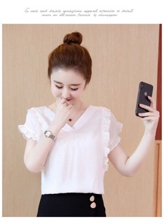 ÁO SƠ MI CỔ TIM PHỐI BÈO (M, L)
