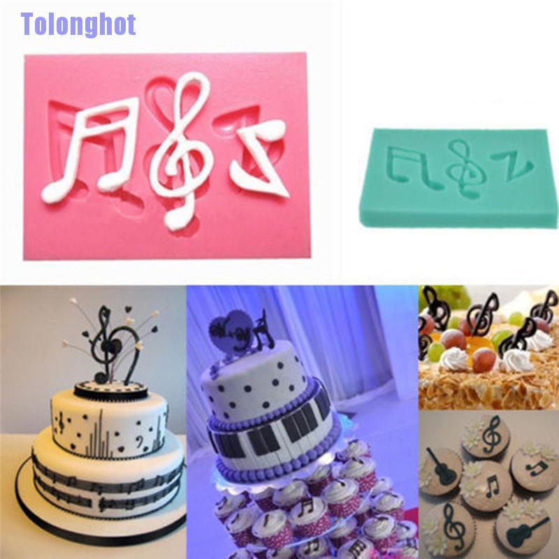 Tolonghot> Musical Note Silicone Fondant Mold Cake Sugarcraft Decorating Chocolate Mould